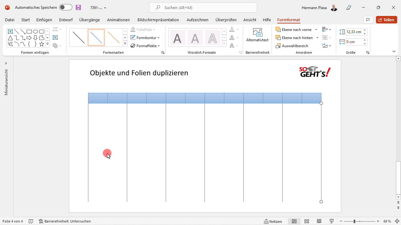 Powerpoint 365 Tipp: Duplizieren von Objekten und Folien, Teil 2