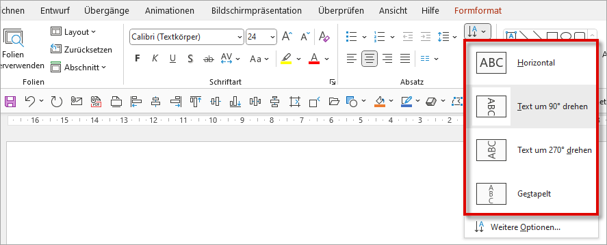 Powerpoint 365: Formen in andere Formen umwandeln