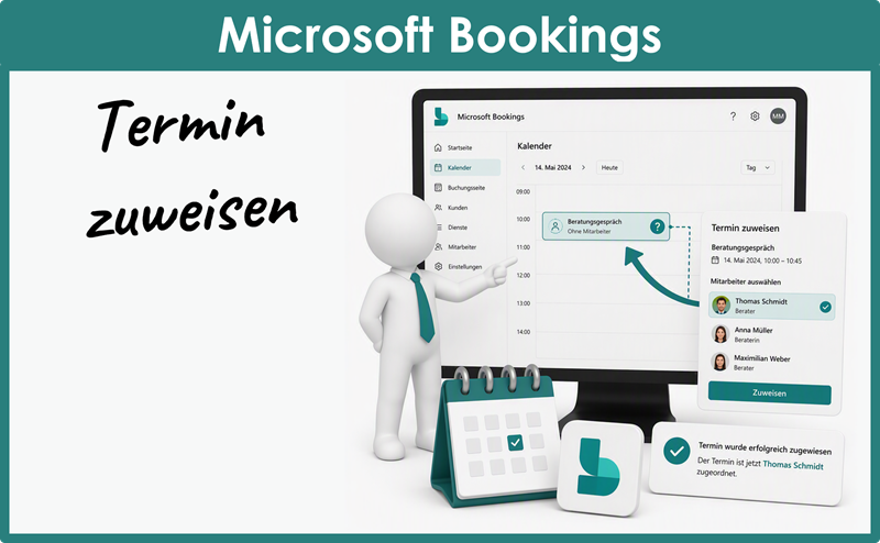 Microsoft Lernvideo Bookings 02 Termin Zuweisen