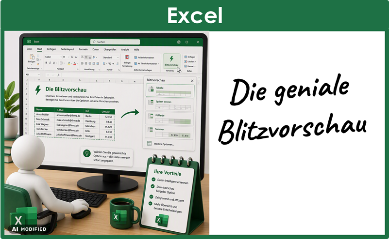 Microsoft Lernvideo Excel 01 Blitzvorschau Demo Video