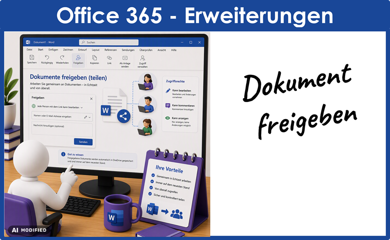 Microsoft Lernvideo Office 365 02 Freigeben Demo Video