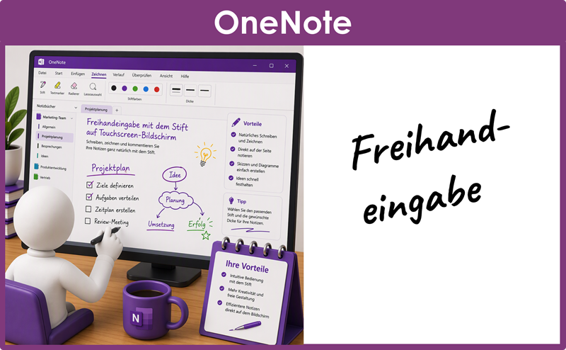 Microsoft Lernvideo Onenote 01 Freihandeingabe Demo Video