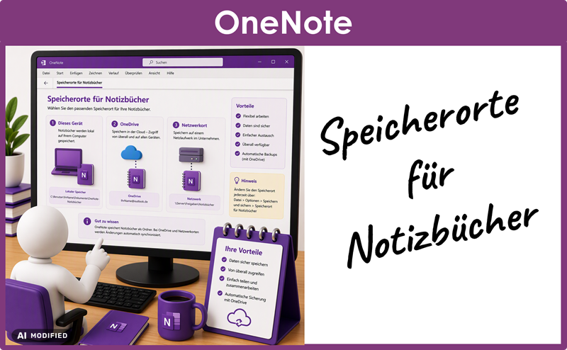Microsoft Lernvideo Onenote 02 Speicherorte Demo Video