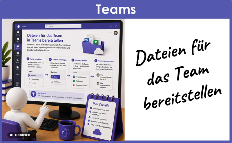 Microsoft Lernvideo Teams 02 Dateizugriff Demo Video