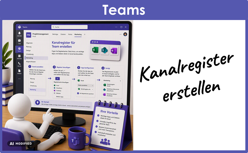 Microsoft Lernvideo Teams 03 Kanalregister