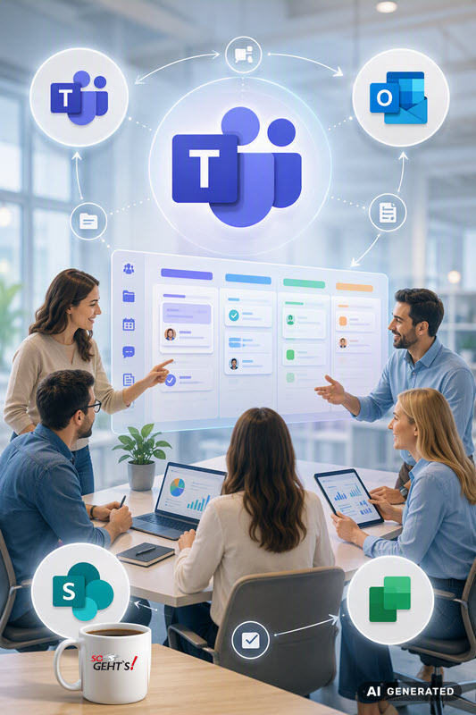 Microsoft 365 Lernvideos Projektteam Teams Outlook Planner SharePoint